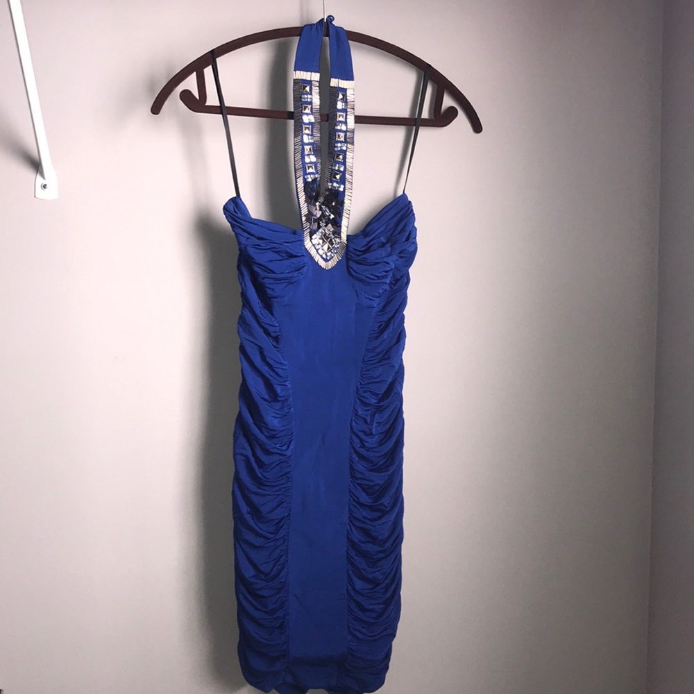 Halter mini dress